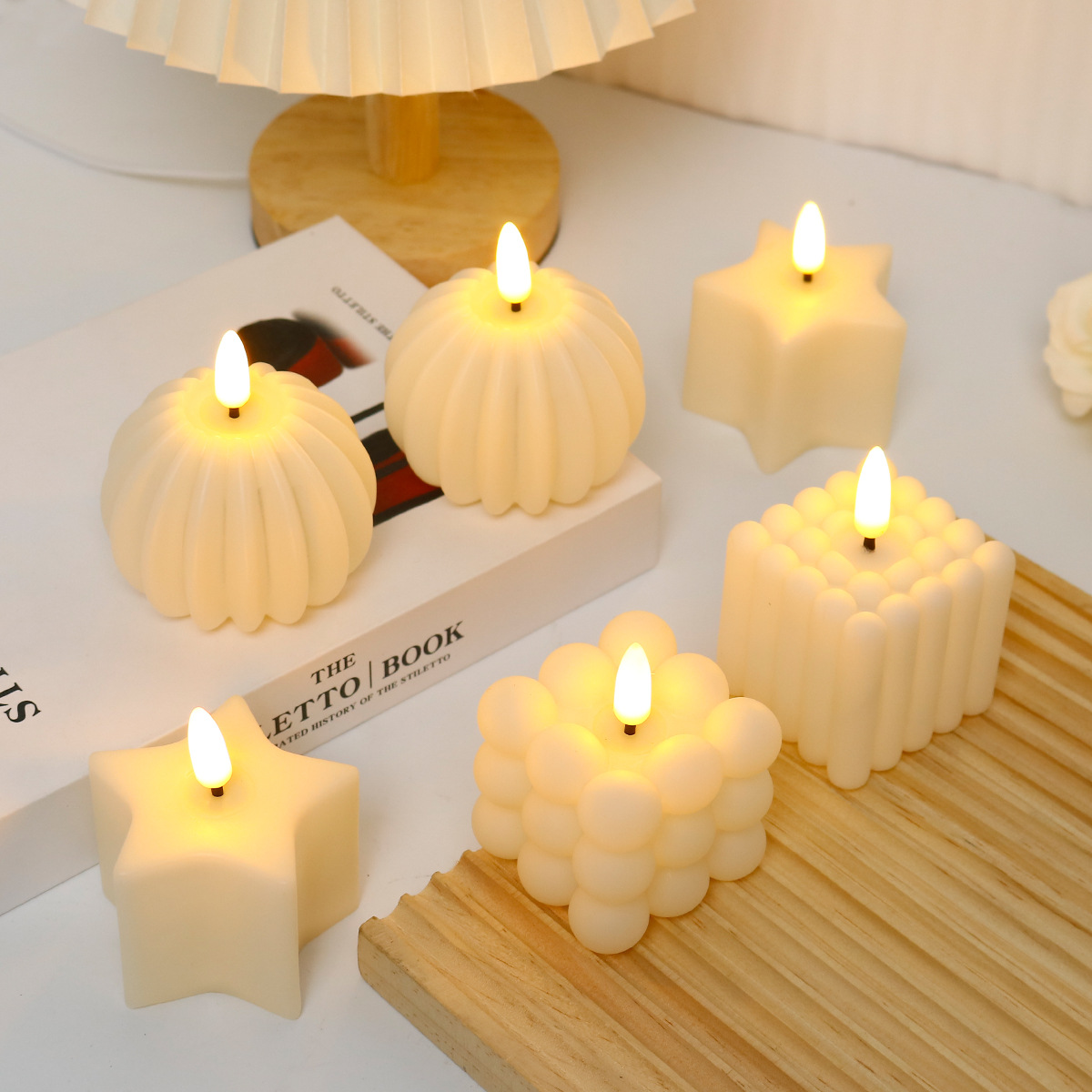 Photography Wedding - Cubo de Vela LED para Casamento,