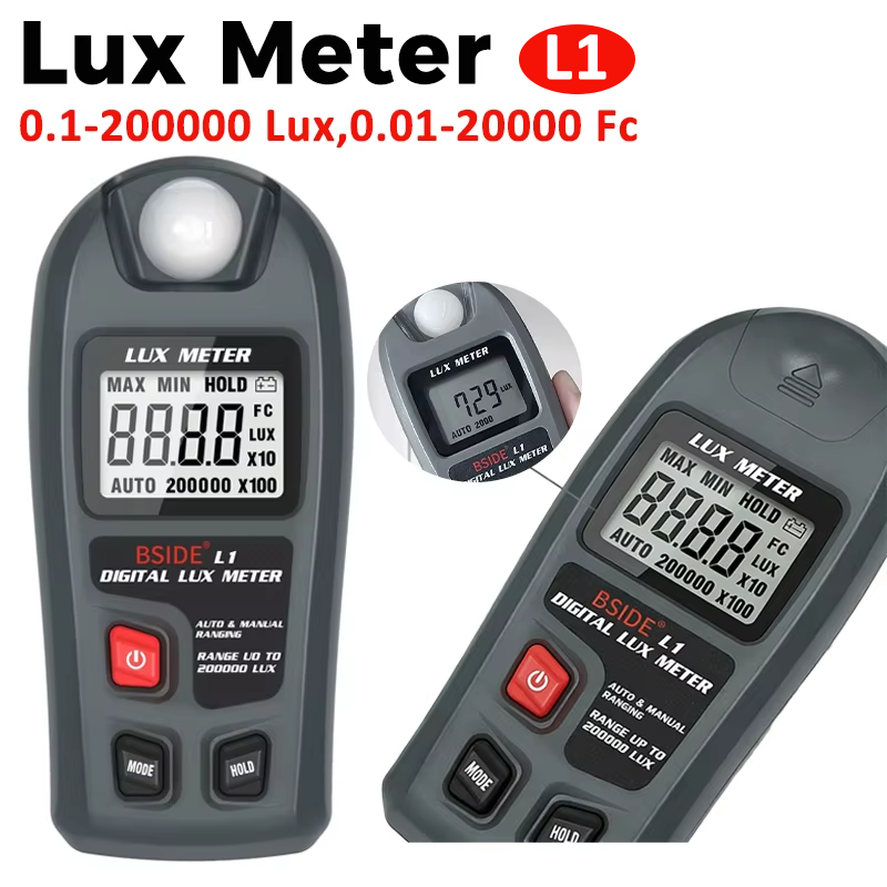 Photography Ratio - Medidor de Lux Digital L1, Iluminômetro,