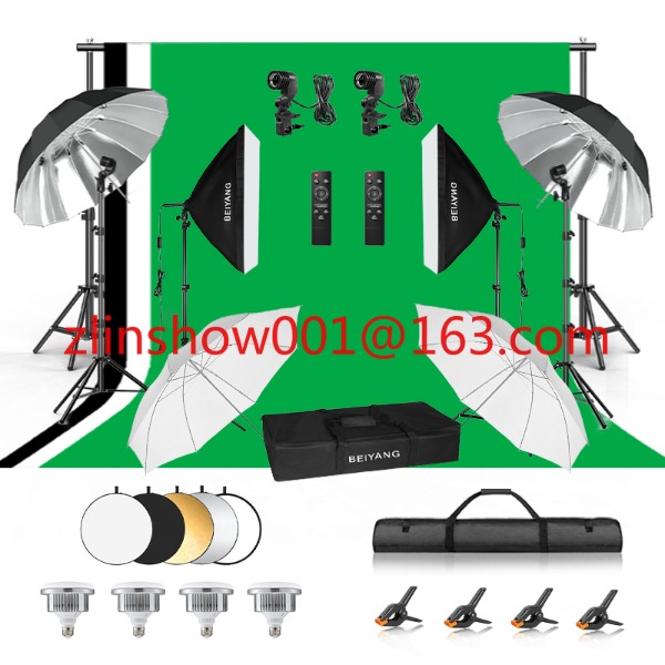 Photography Umbrella Light - Equipamento de estúdio fotográfico 2.6*3m/2*3m suporte
