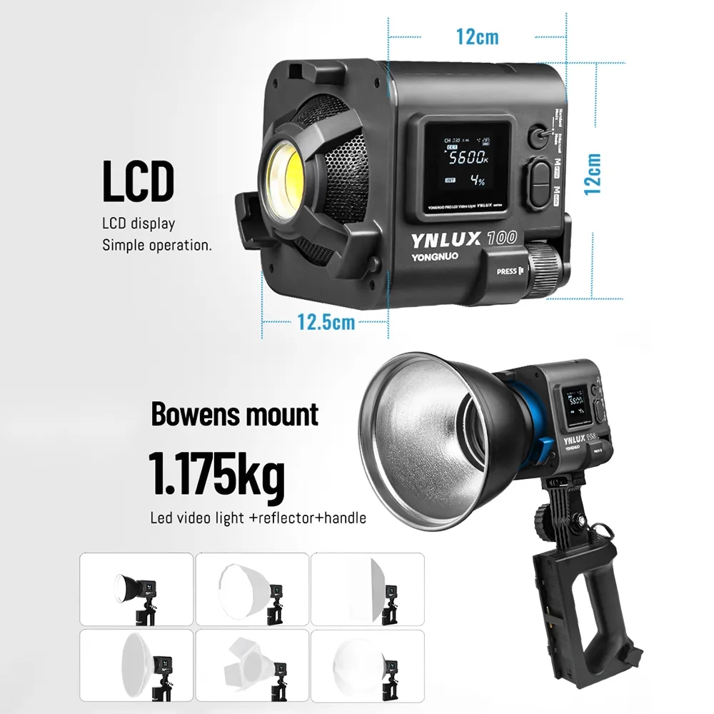 YONGNUO YNLUX100 100W 3200K-56 - Photography Studio avaliação e preço