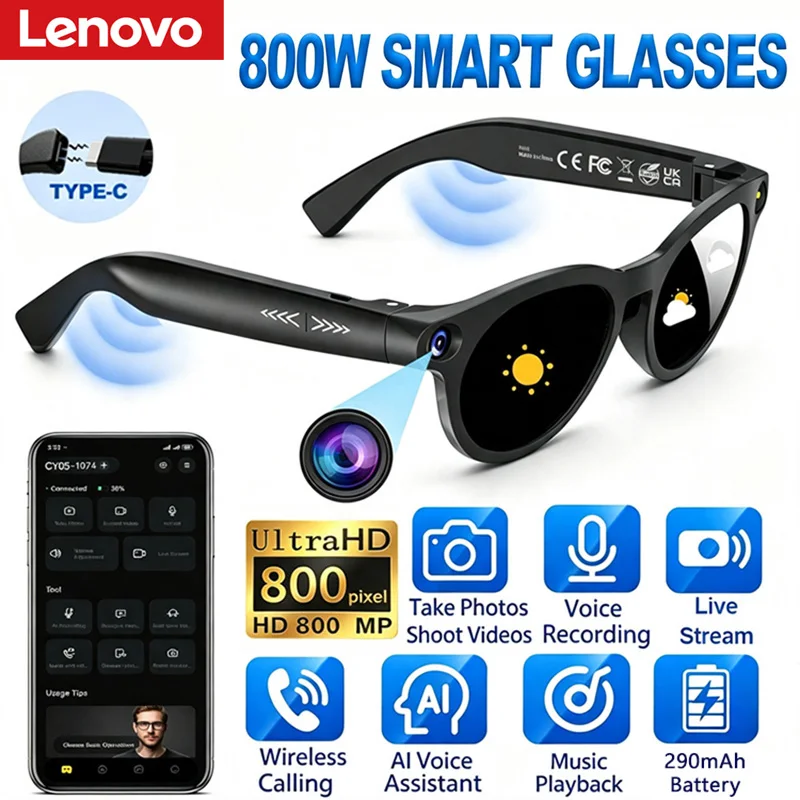 Óculos Inteligentes Lenovo AI  - Photography Translate avaliação e preço