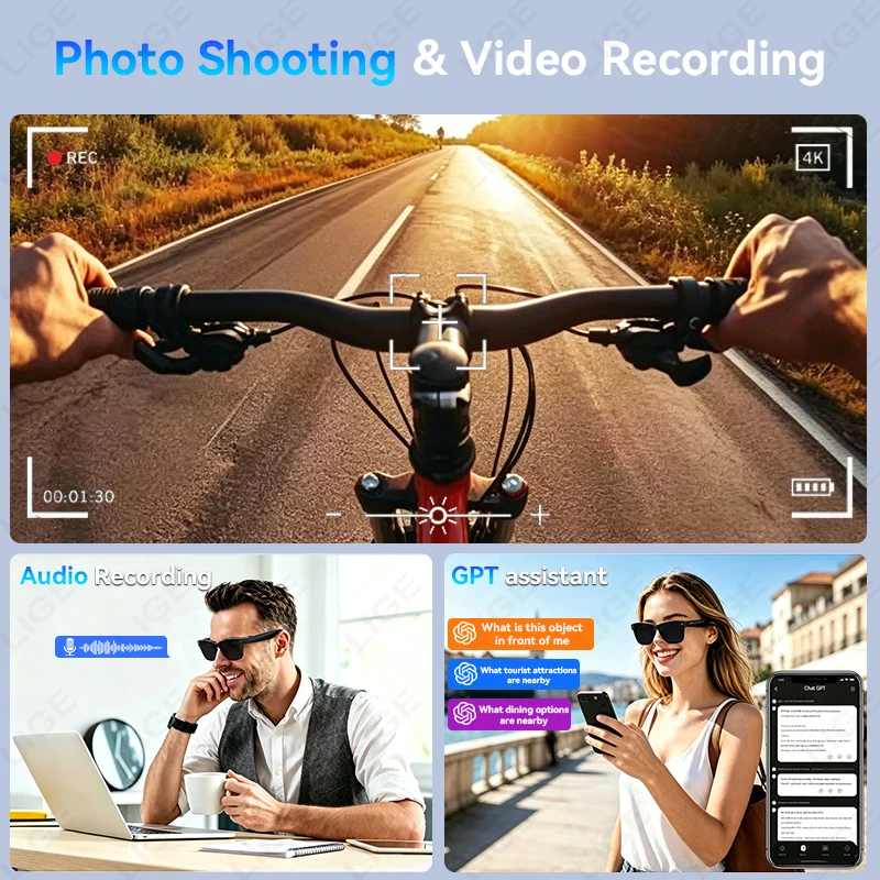 Óculos Inteligentes com Câmera - Photography Translate avaliação e preço