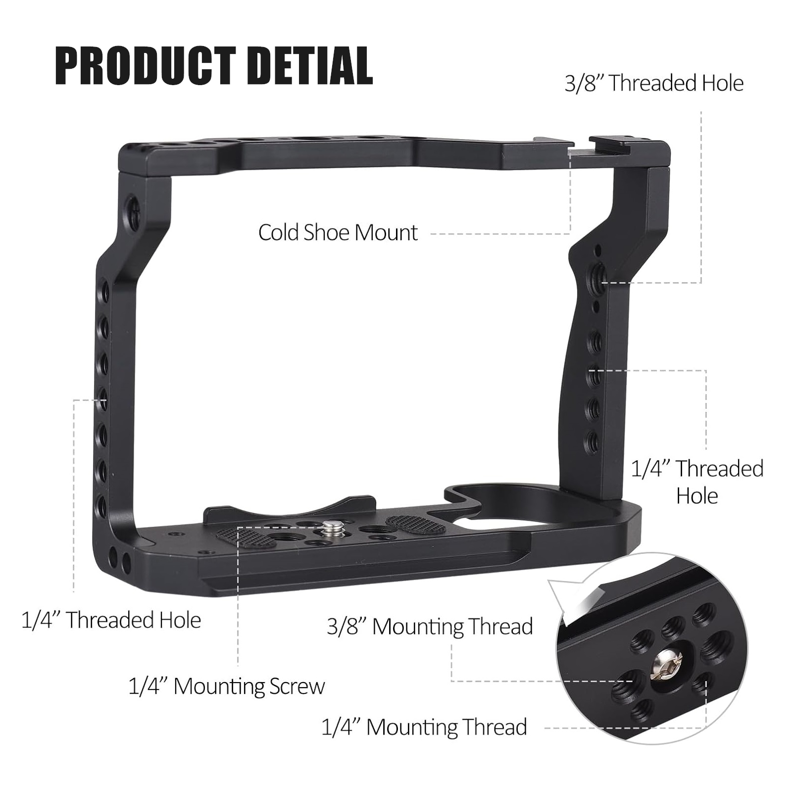 Compatível com gaiola de câmer - Camera Cage Rig avaliação e preço